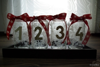 Adventi naptár bébiételes üvegekből