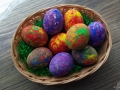 Cipősdobozzal festett tojások