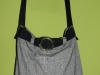 Kockás rövidnadrágból készült táska